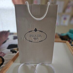 Authentic Prada Shopping Bag & Ribbon